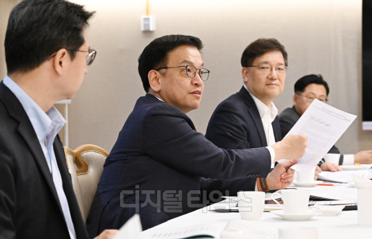 최상목 부총리 겸 기획재정부 장관이 3일 정부서울청사에서 열린 '민.관 연구기관장 간담회'를 주재하고 있다. 사진=기획재정부